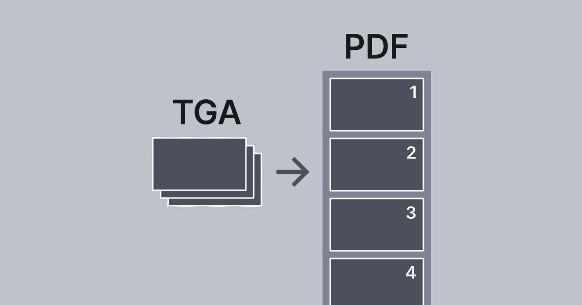 TGA 이미지 시퀀스를 PDF로 묶기